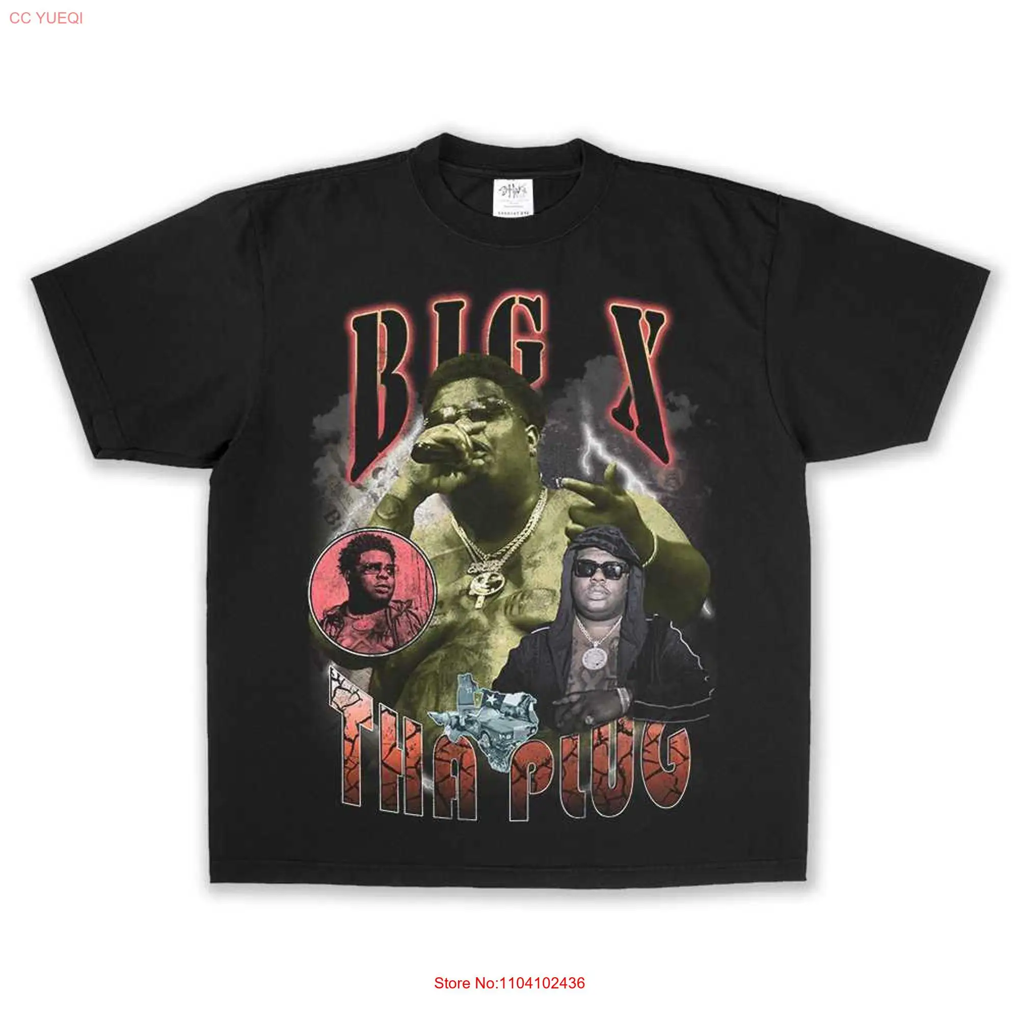 Футболка BIG X THA plug texas rap тяжелая весовая мерч bigxthaplug с длинными или короткими