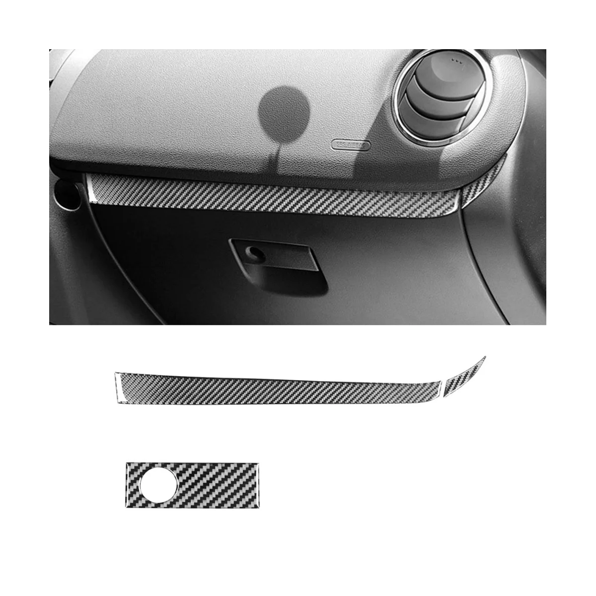 Для Mazda RX8 RX-8 2004-2008 коробка для хранения из углеродного волокна переключатель и