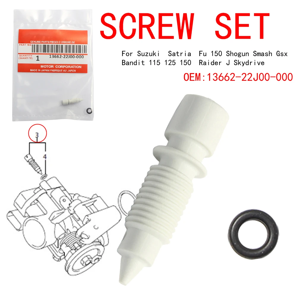 

Throttle Body Idle Adjustment Screw Set For Suzuki V-Strom 1000 Satria Fu150 Shogun Smash Gsx Bandit 115 125 Raider J Skydrive