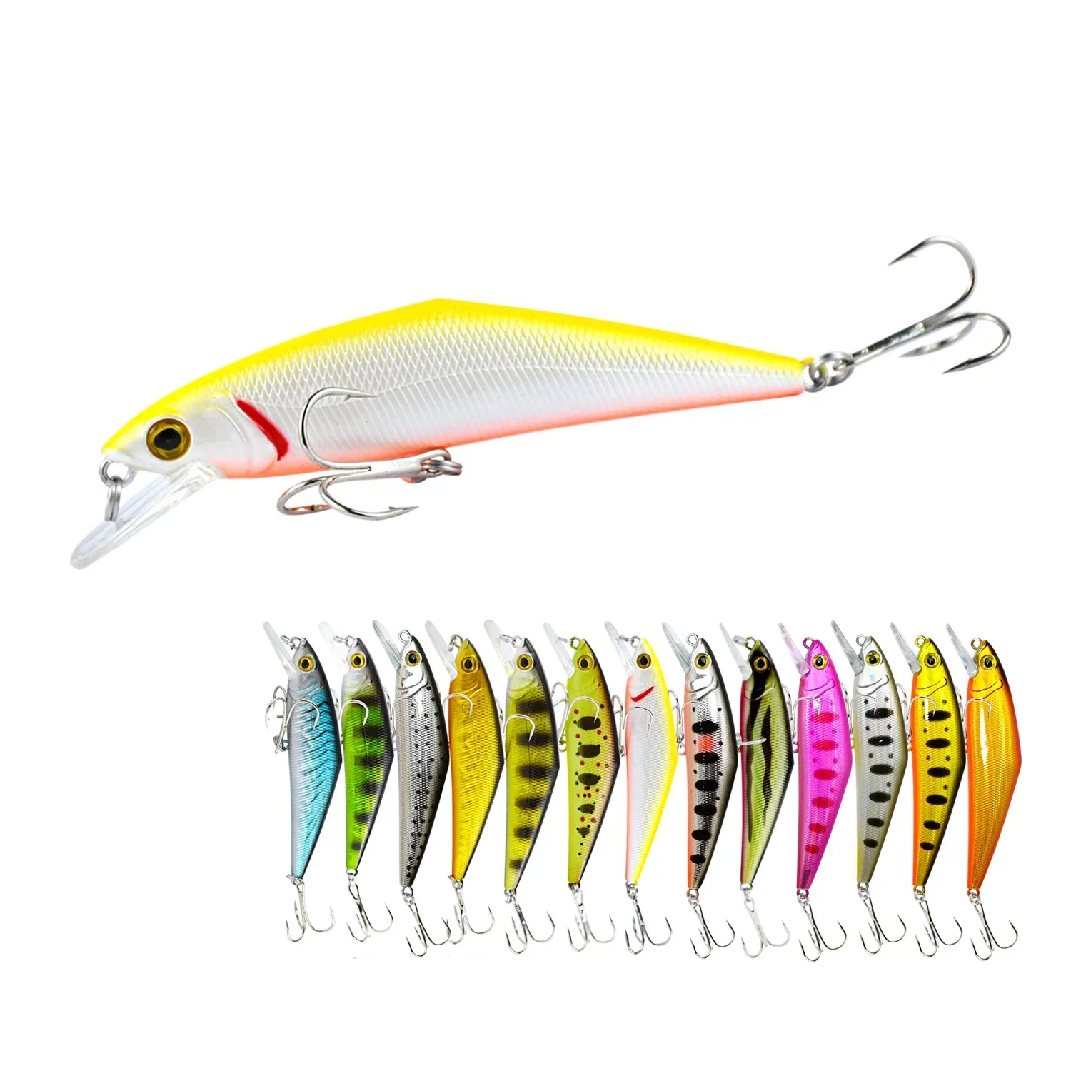 Жесткая приманка Afishlure Minnow 85 мм 15 г приманки для ловли форели тонущие крючки Trebke