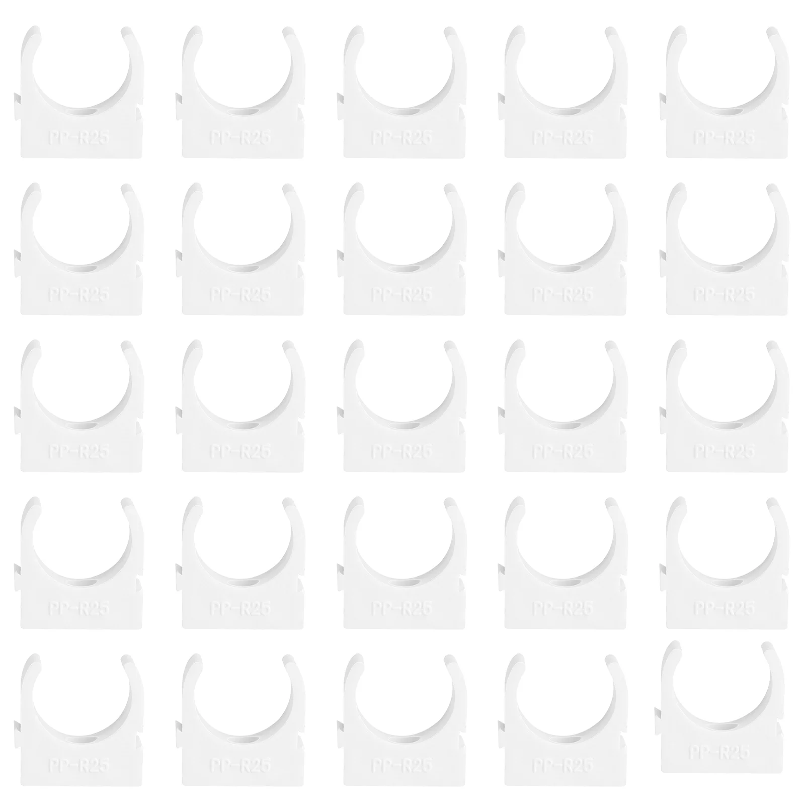 

50pcs U Shaped Tube Clips Water Pipe Snap Rings Pipe Supporting Clamps Hose Holders Tube Clamps