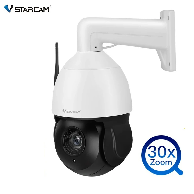 

5-мегапиксельная HD wi-fi камера, 30-кратный оптический зум, PTZ IP-камера, наружная водонепроницаемая скоростная купольная камера наблюдения с ии, обнаружением человека, ночным видением