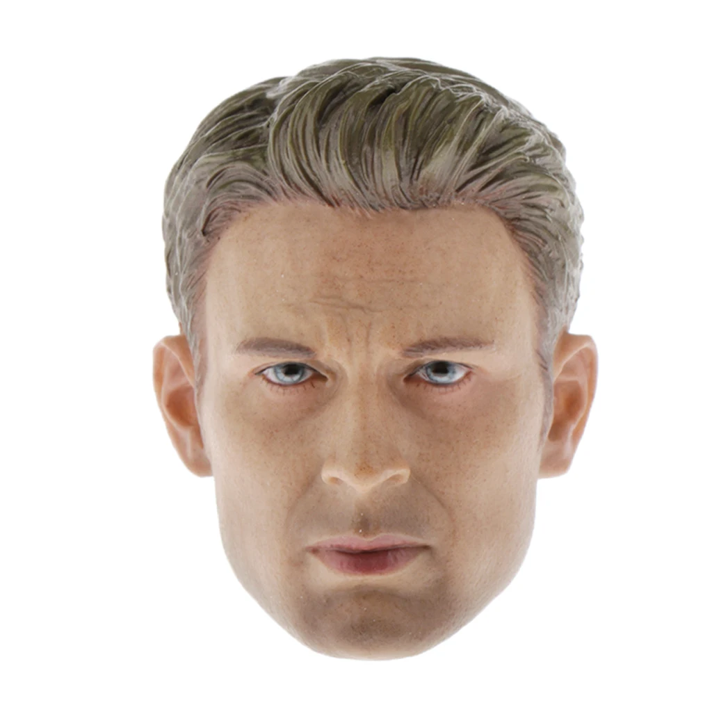 

1/6 Male Head Sculpture Carved Model for 12Inch Phicen Action Figure Body