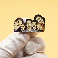 american series friends enamel brooch clothing props clothing bag decorations pin personality badge