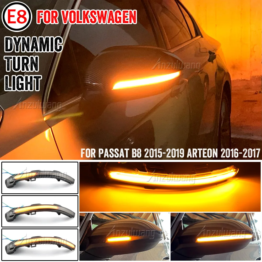 

Dynamic Blinker LED Turn Signal For VW Passat B8 Variant Arteon Light Mirror Indicator Sequential 2016 2017 2018 2019