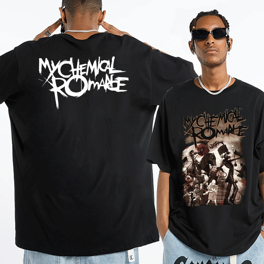 

My Chemical Romance New Print T Shirt Punk Rock Summer 100% Cotton Black Tshirts 2022 Fashion Tops Tee Shirt Short Sleeve Unisex