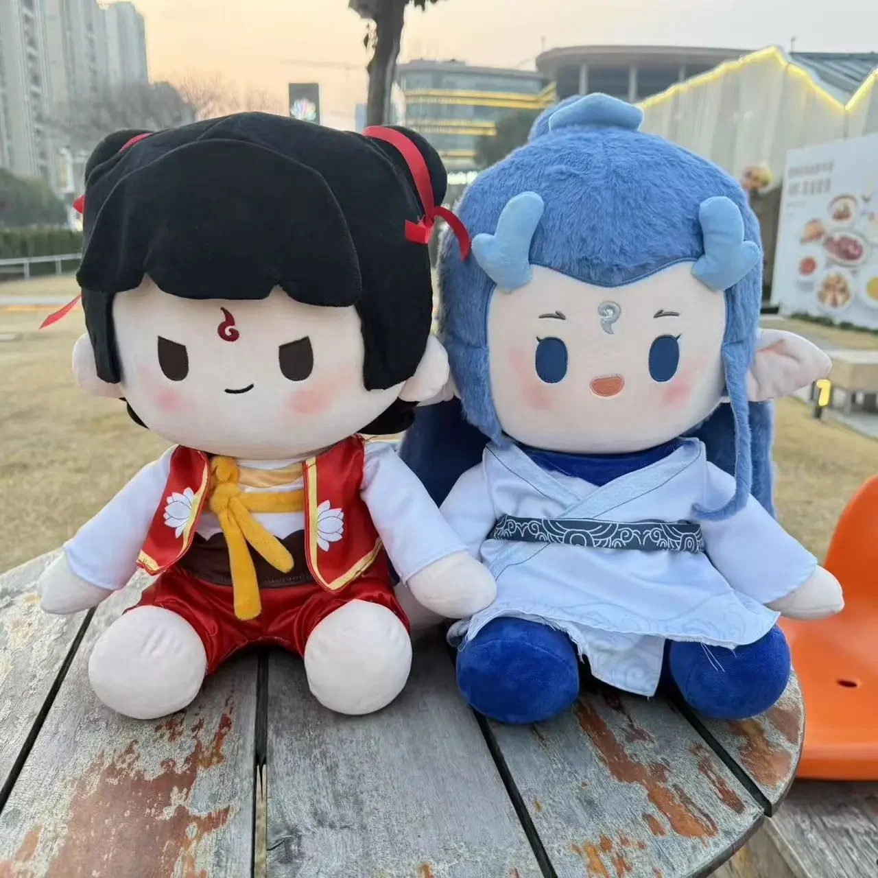 40 см Ne Zha 2 Nezha Aobing косплей аниме-фигурки студенческие мультяшные милые сидячие