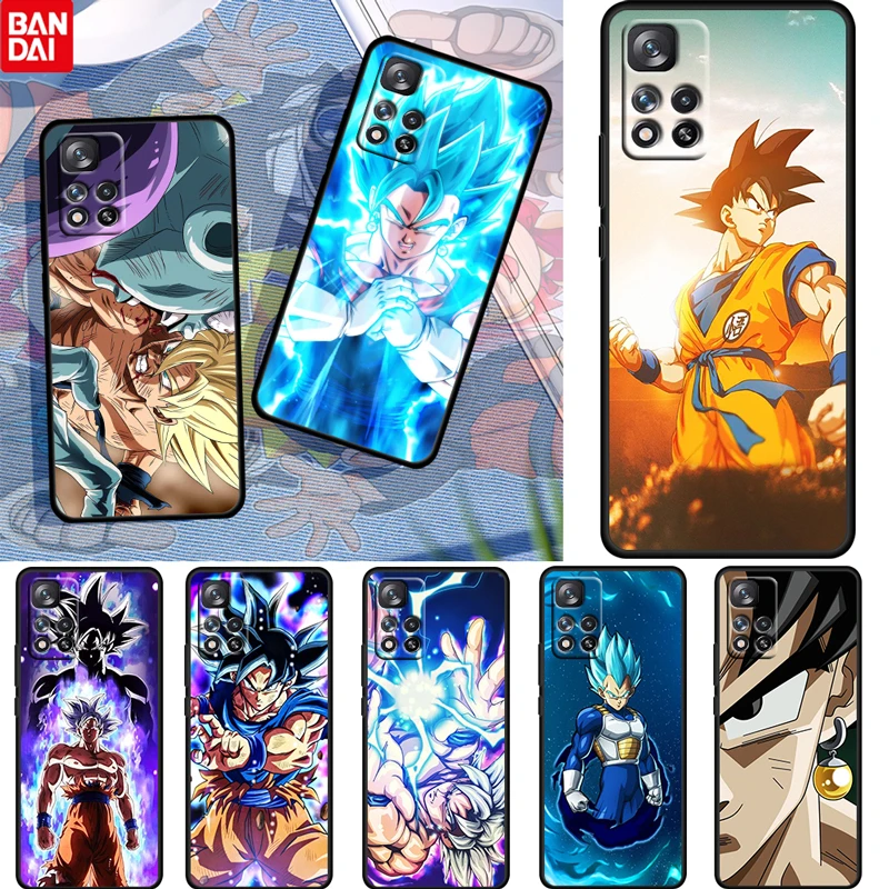 

Anime Son Goku Dragon Ball For Xiaomi Redmi Note 11 10 11T 10S 9 9S 8 7 5G 4G Soft Silicone Black Phone Case Fundas Coque Capa