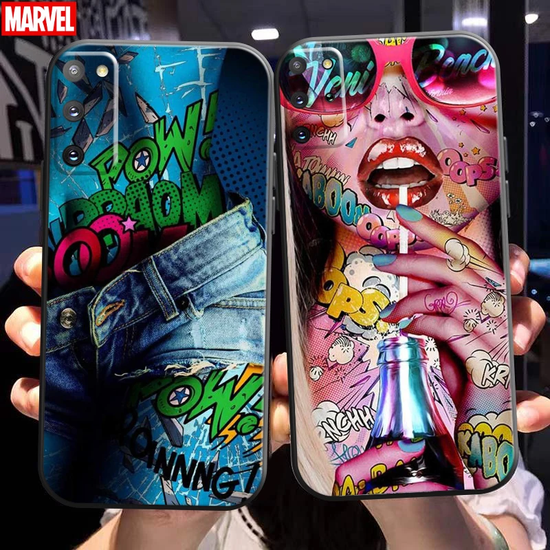 

Street Graffiti Oil Painting Phone Case For Samsung Galaxy S21 S20 Ultra FE 5G S21 S20 S10 10E S9 S8 Plus Carcasa Soft