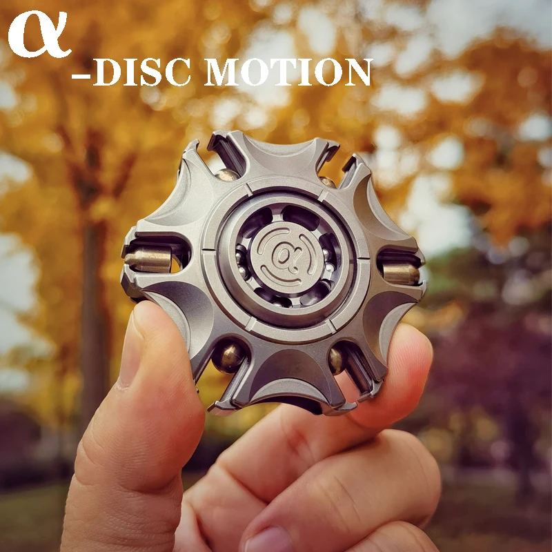 α DISC MOTION Haptic Coin EDC Composite Fingertip Gyro Decompression Toys