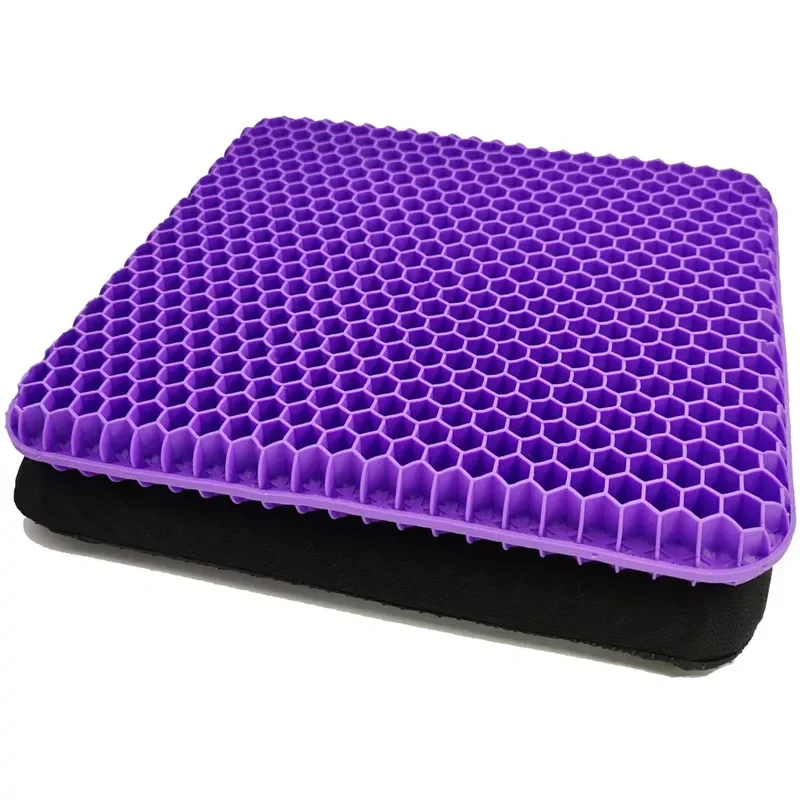 

Gel Seat Cushion, Double Thick Gel Cushion,Non-Slip Cover Wheelchair Cushion Chair Pads for Car Seat Office Chair