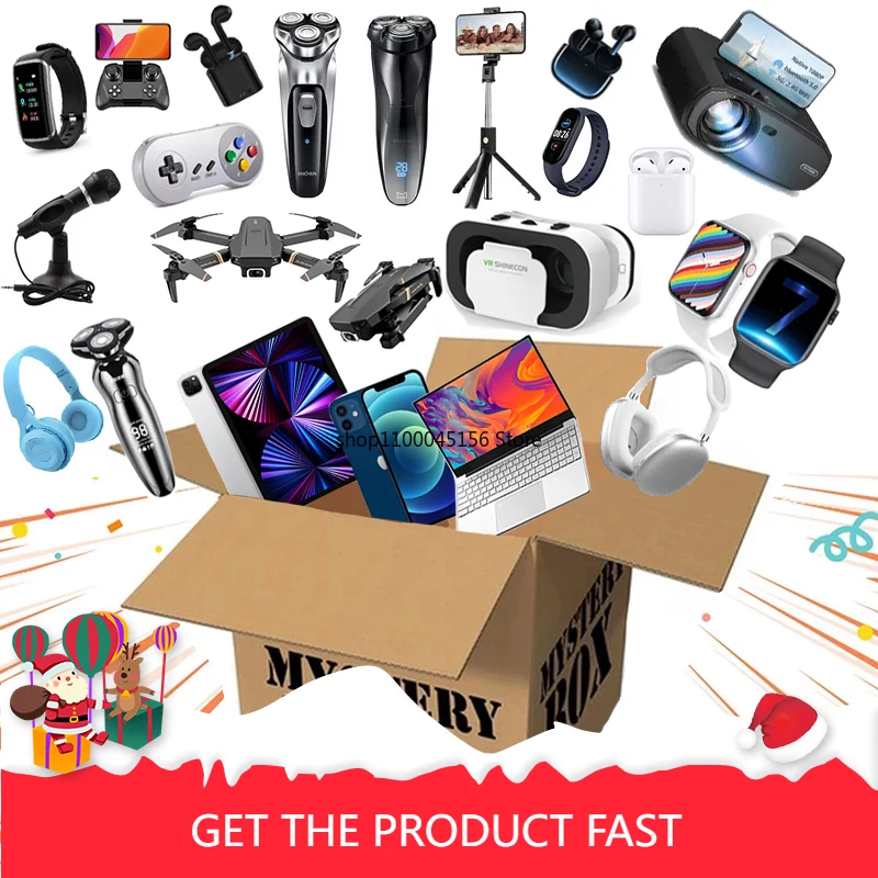 

Lucky Mystery Box 100% Surprise Gift More Electronic Products Smartwatch,Video Card,Laptop,Tablet,Drone,Smart Phone,Gamepadmore