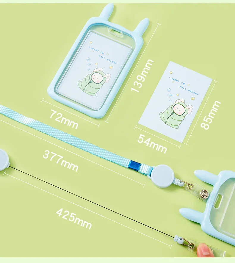 Чехол ярких цветов для удостоверения личности студента автобуса с ремешком