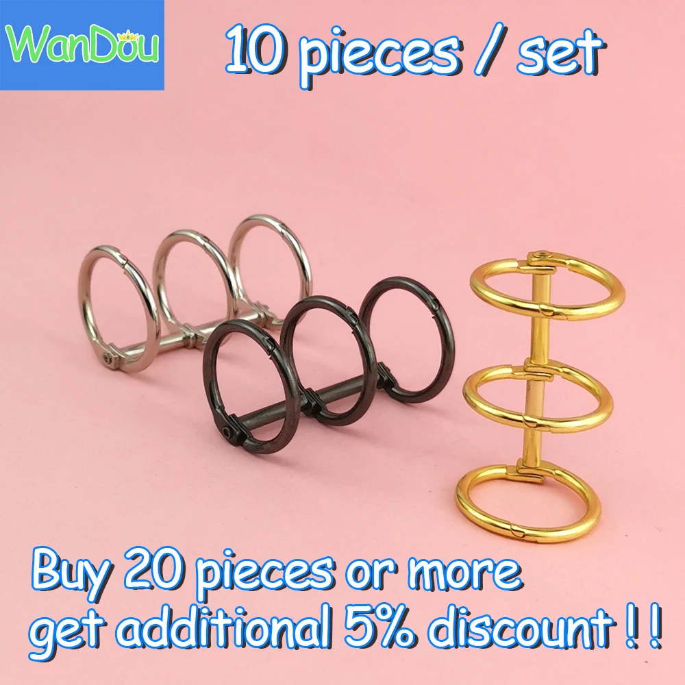 

10 шт., металлические кольца для скрапбукинга и фотоальбома