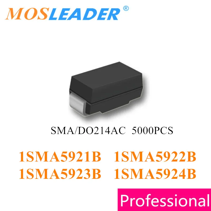 Mosleader 5000PCS SMA 1SMA5921 1SMA5922 1SMA5923 1SMA5924 DO214AC 1SMA5921BT3G 1SMA5922BT3G 1SMA5923BT3G 1SMA5924BT3G Chinese