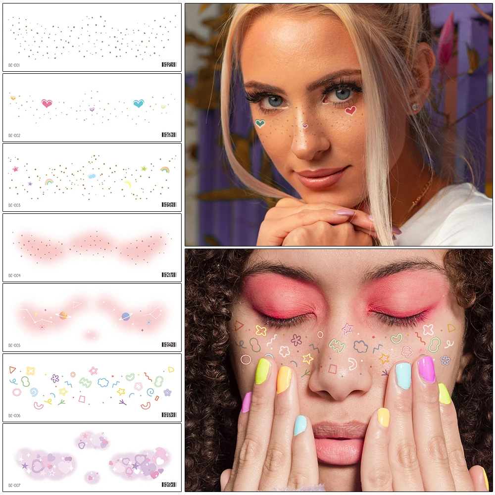 VeeCharm-Патчи для макияжа пятна лица милые аксессуары женщин косметика праздника