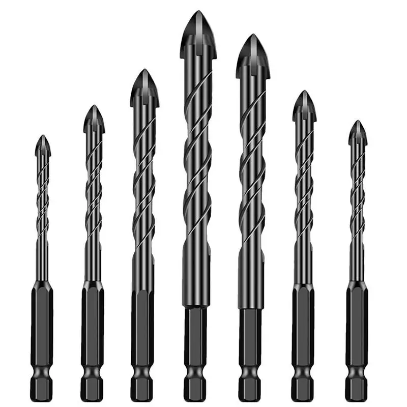 

Masonry Drill Bit Set Tile Drill Bits Carbide Tip Industrial Strength Carbide Tip For Cement Tile Wood Glass Brick