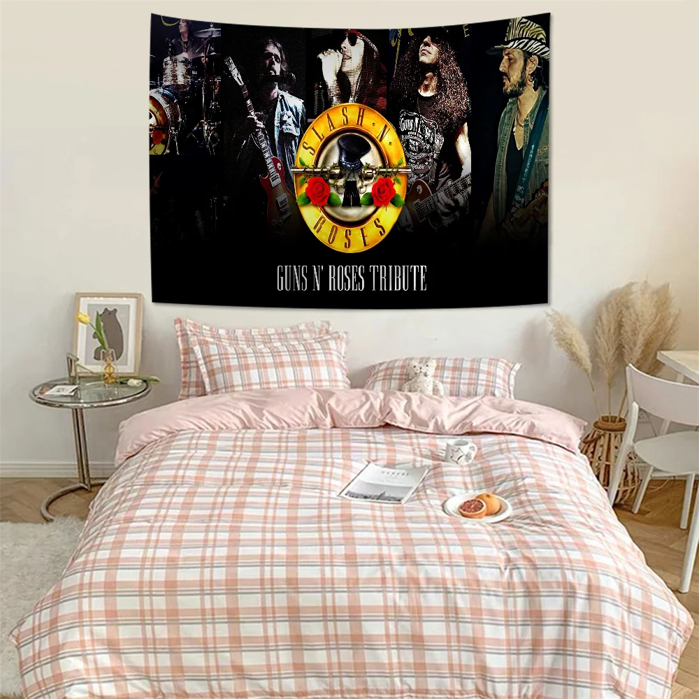 G-Guns N R-Roses Рок-музыка Подвесной богемный гобелен Таро Хиппи Настенные коврики