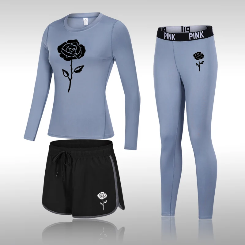 

Women Quick Dry Tshirt Outdoor Training Jogging Shorts Women Fitness Breathable Leggings Set Sport Running Gym Clothing Pants