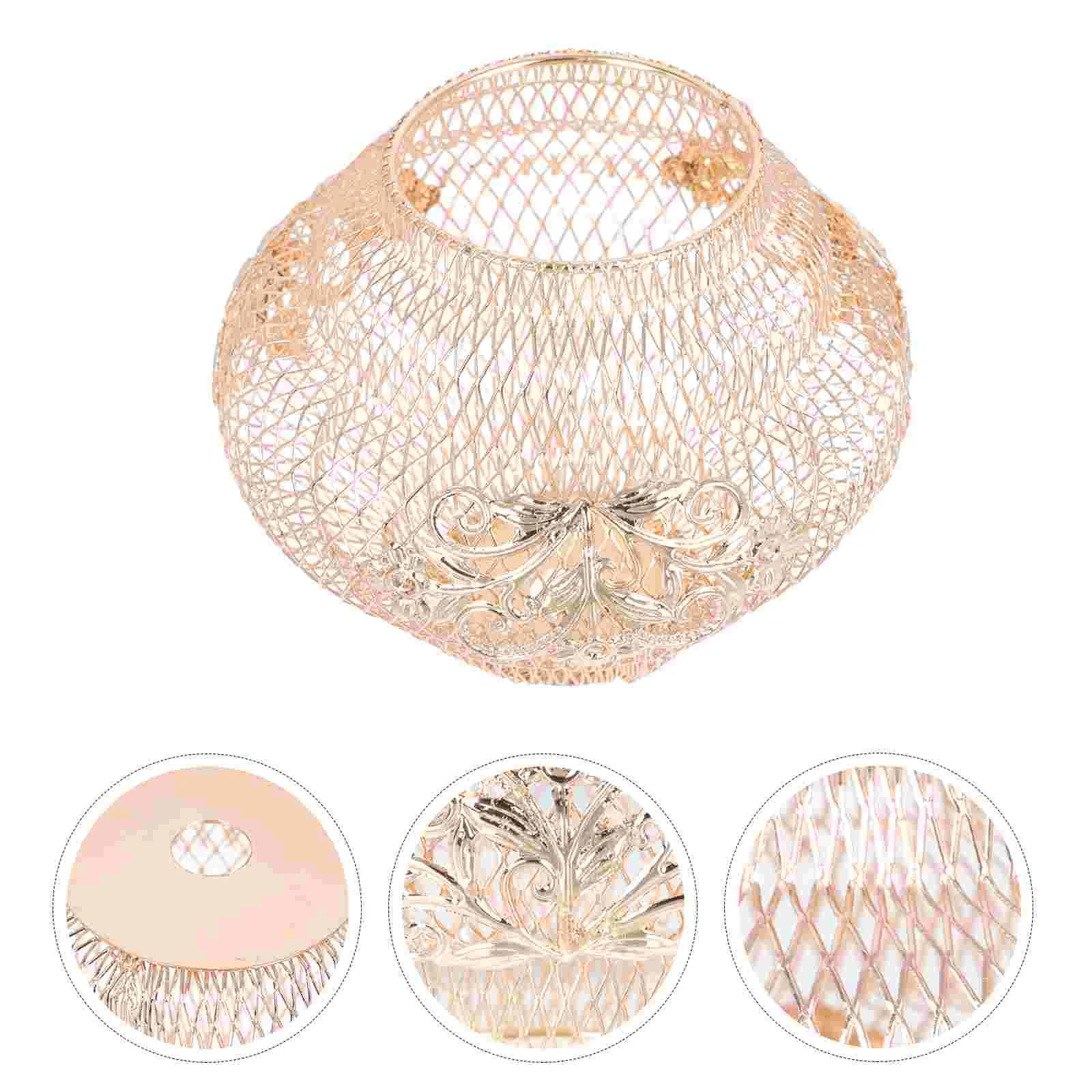 

Light Shade Pendant Guard Ceiling Shades Lamp Metal Drum Vintage Iron Lampshade Wire Bulb Cage Retro Cover Fixture Rustic