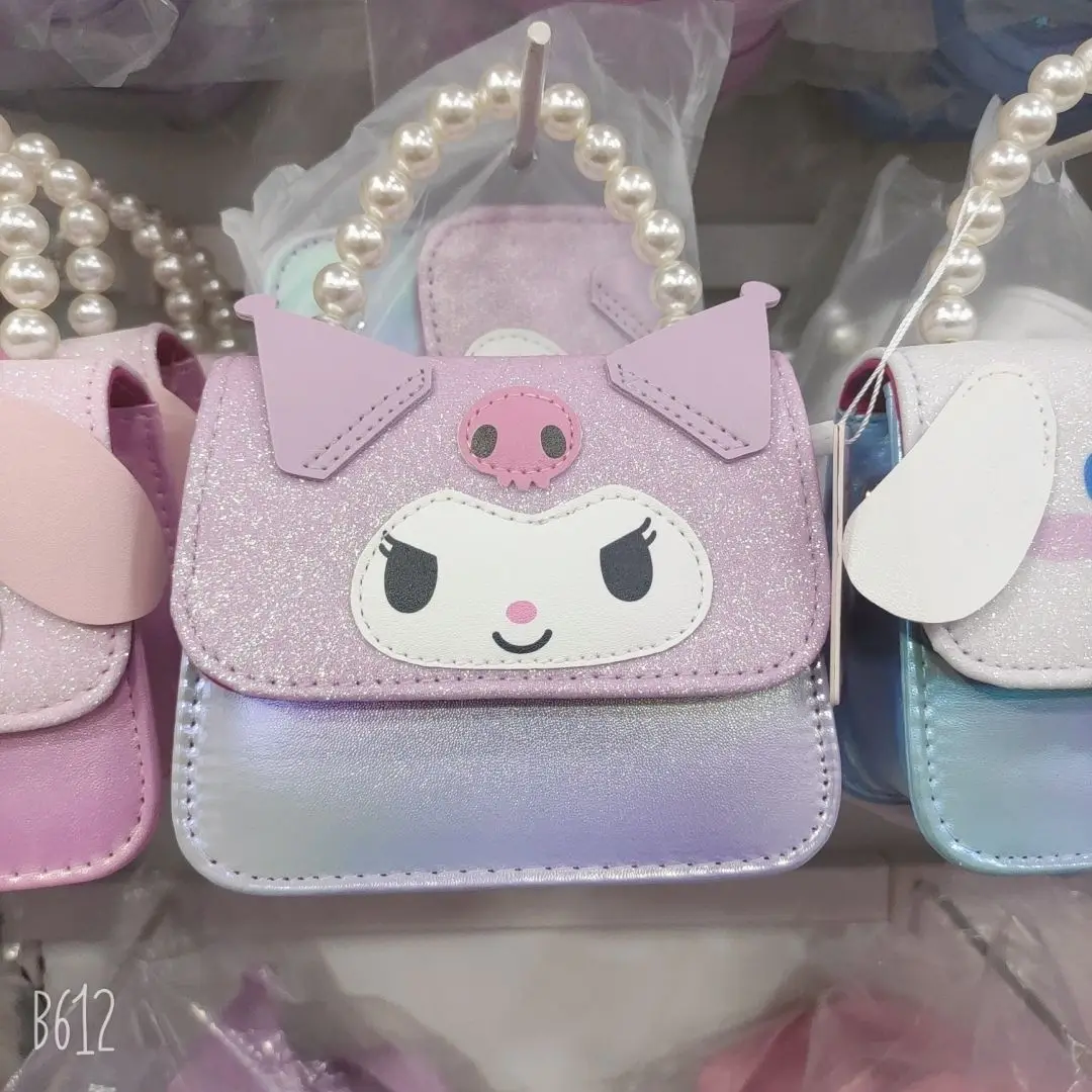 Sanrio Kuromi Cinnamoroll Hellokitty Children's Crossbody Portable Princess Bag Cartoon Mochilas Para Niños Purses mini girls