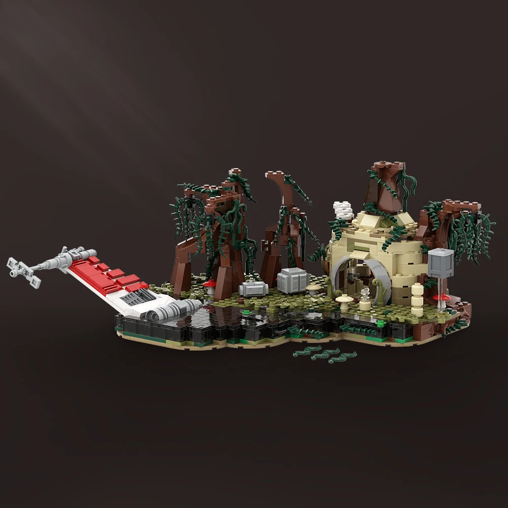 Конструктор Moc из классического фильма Dagobah тренировочный диорама модель сделай