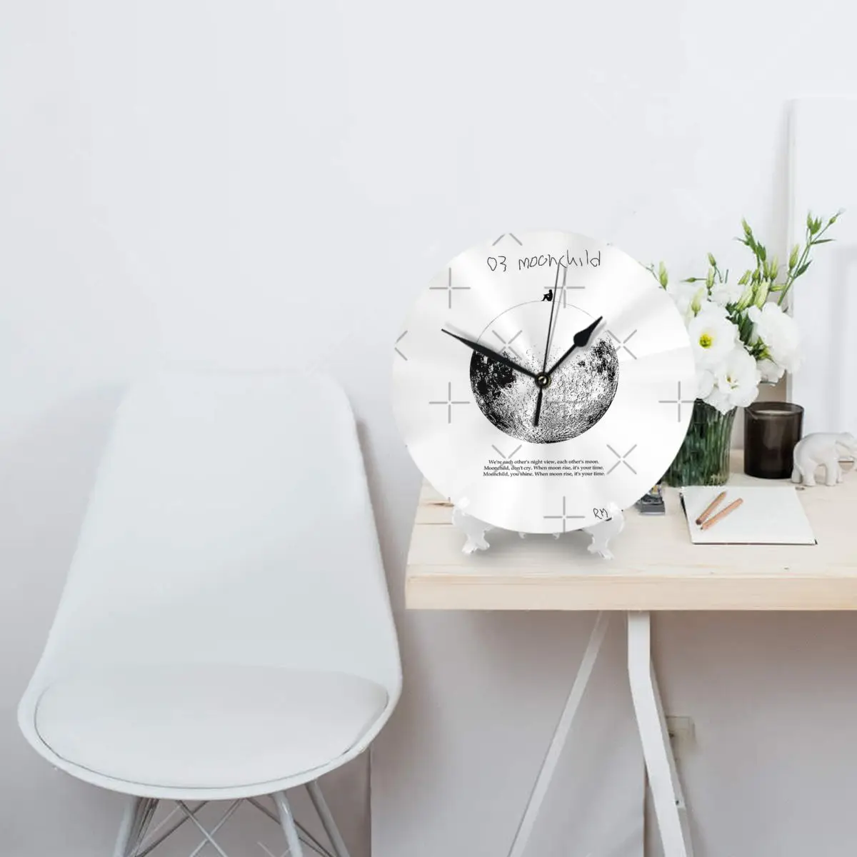 Детские настенные часы RM Mono-Moonchild украшение для комнаты круглые необходимые