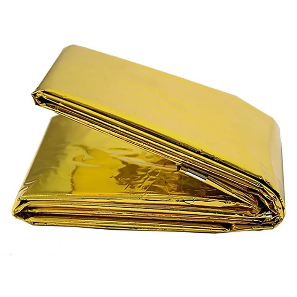 

Фольга для выживания, изысканный ветрозащитный обогреватель, вспомогательное спасательное одеяло для открытого воздуха, пикника, спорта, к...