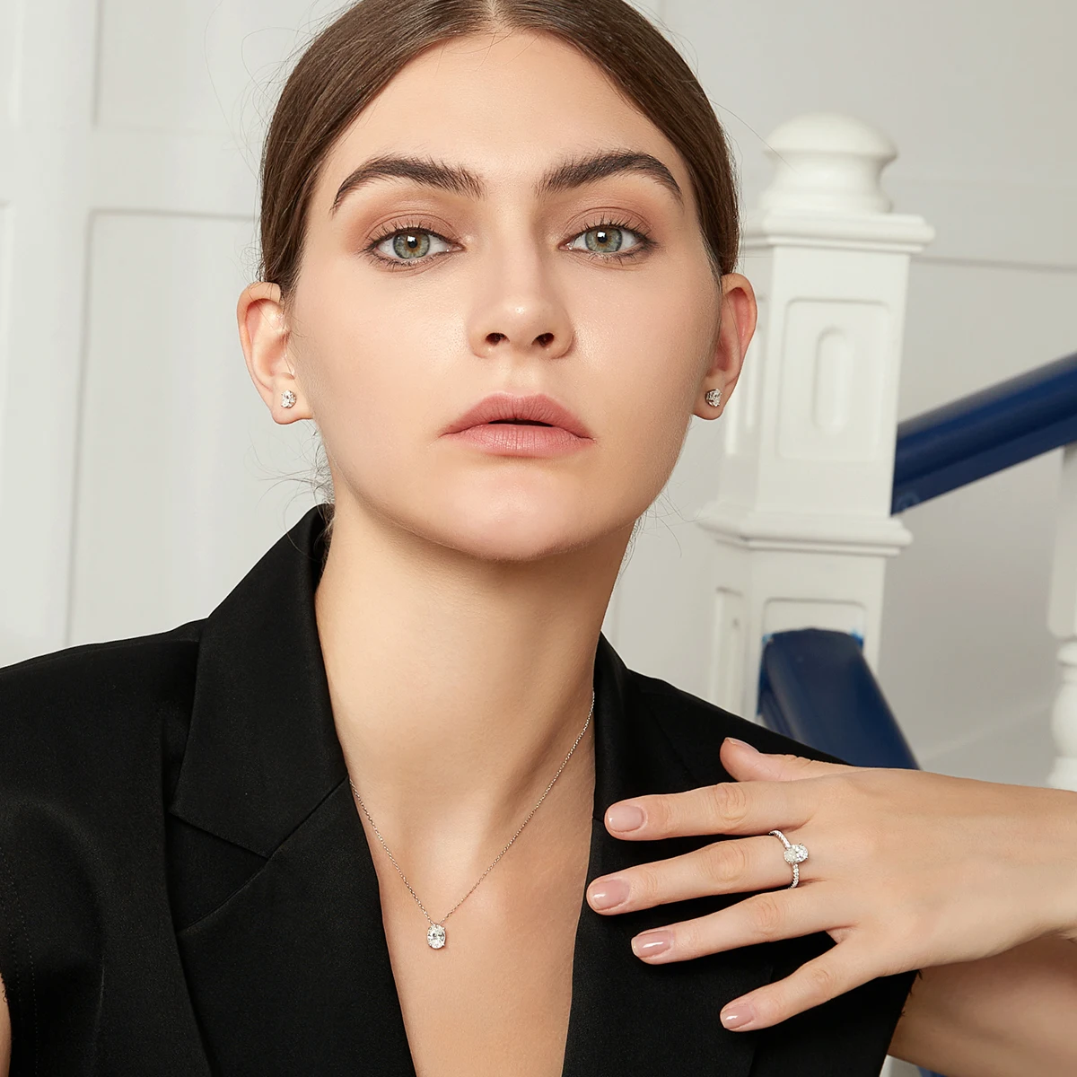Серьги овальные 4*6 роскошные серьги из искусственной кожи для помолвки и свадьбы