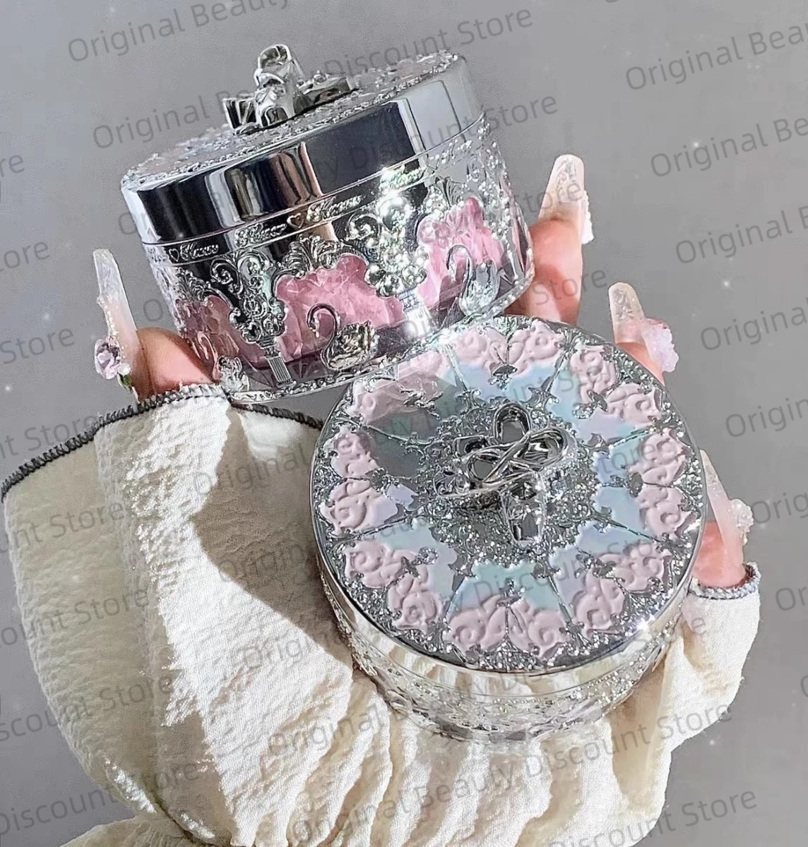 

Flower Knows Swan Ballet Series Music Box Loose Setting Powder