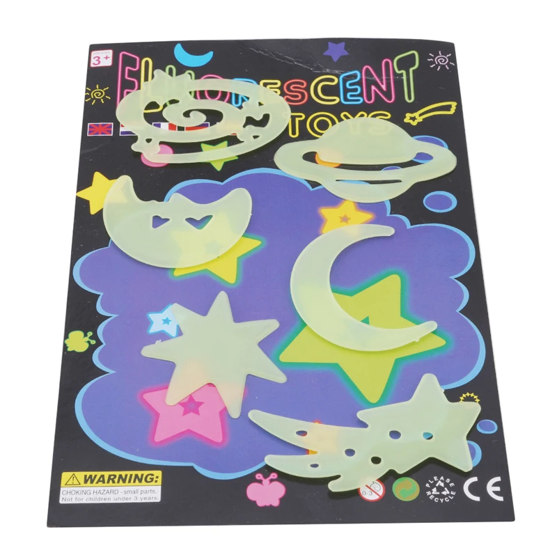 

3D Stars Glow In The Dark Wall Stickers Luminous Fluorescent PVC Wall Art Decals For Kids Bedroom Ceiling Home Decoration