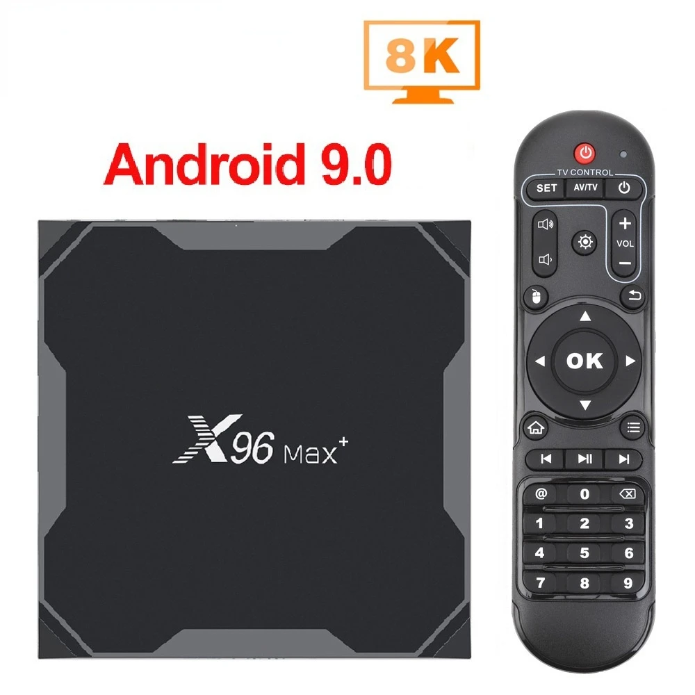 

X96 max plus 4gb 64gb 32gb smart tv box android 9.0amlogic s905x3 quad core wifi 4k for youtube x96max plus set top box 2gb 16gb