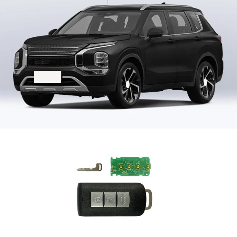 

3Button Proximity Smart Remote Key Parts Accessories For Mitsubishi Asx Lancer Outlander Smart Card 433Mhz With Chip