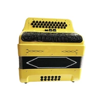 seasound factory 34 buttons 12 bass 3 registers yellow student button accordion jb3412c