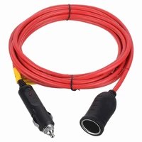12v 24v 15a car cigarette lighter adapter extension cord 3 6m socket charger cable female socket plug styling accessories