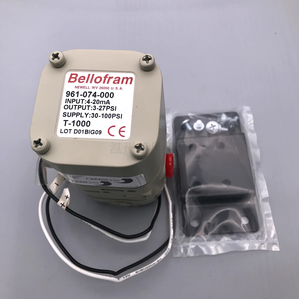 Фото Электрический пропорциональный клапан MARSH BELLOFRAM T1000 961-074-000 №1