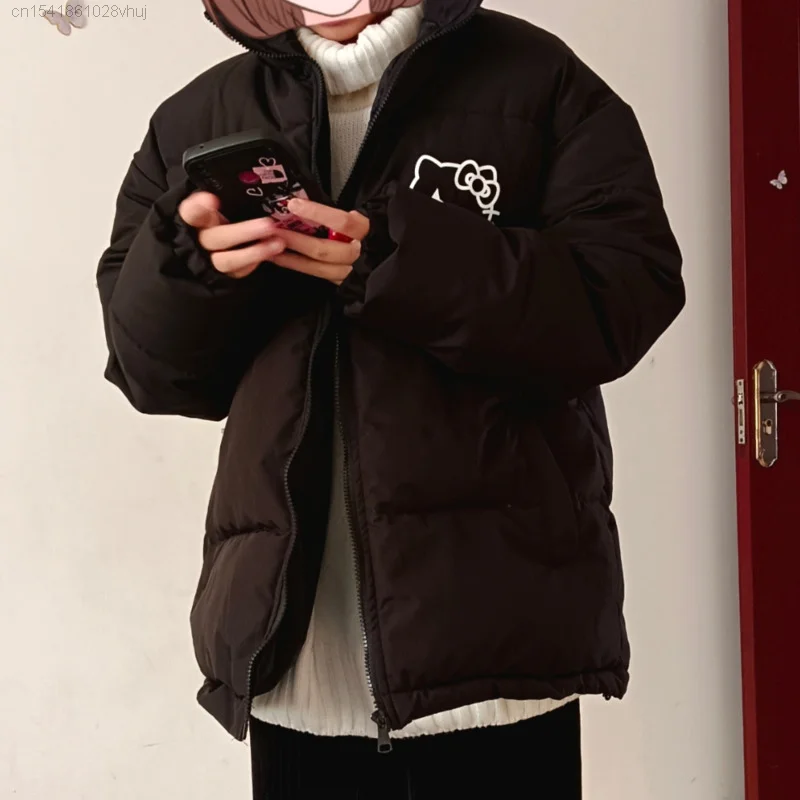 Женская хлопковая куртка оверсайз в стиле хип-хоп