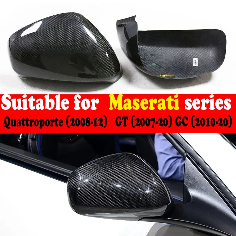 Фото 1 пара углеводов, настоящая для Maserati Gran Turismo y Gran Cabrio cubierta de espejo retrovisor de carbono seco GT GC para №5