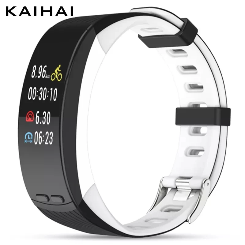 

KAIHAI GPS smart band fitness bracelet activity tracker wristband Pedometer Heart rate sleep Monitor Record history smartband