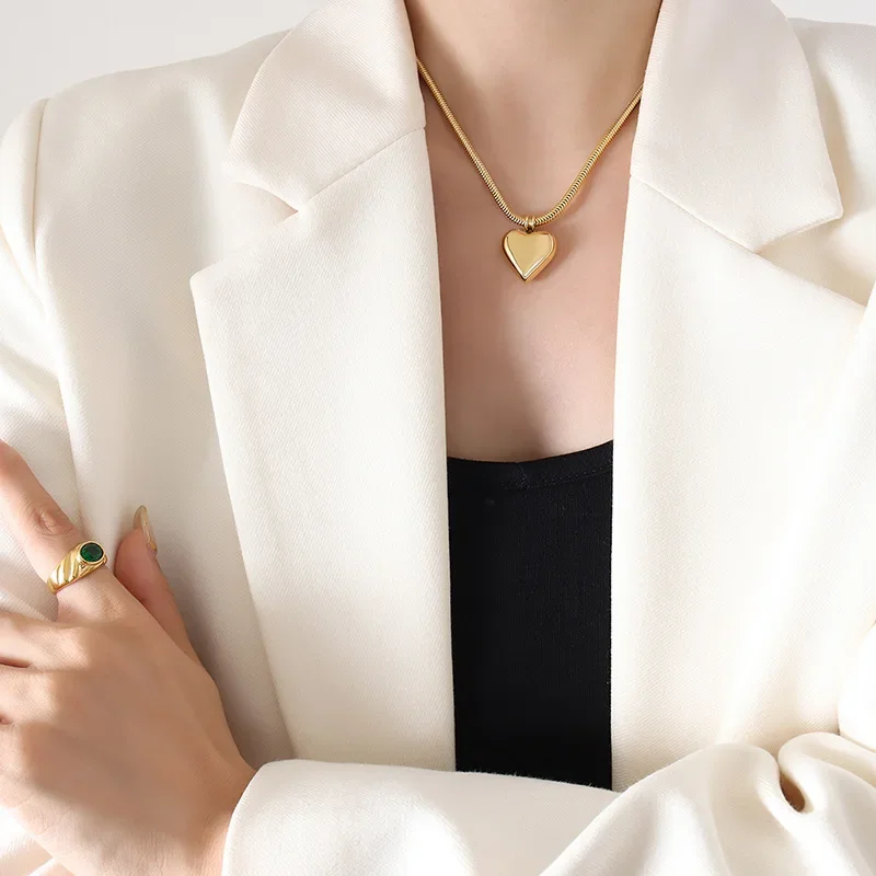 Универсальное ожерелье из титановой стали с тройным дизайном