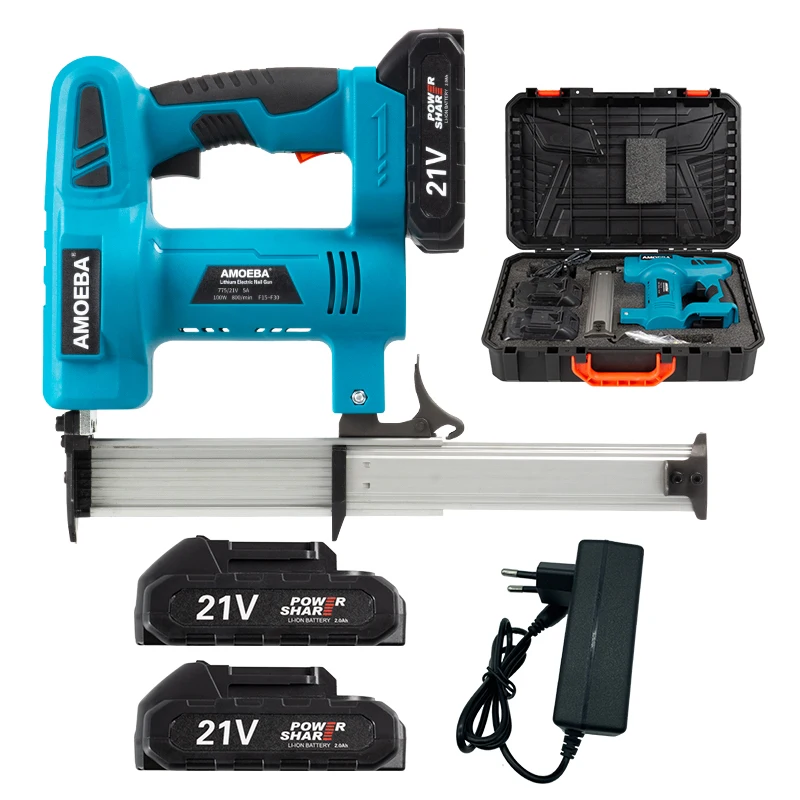 

New Sealed power tool set Framing Gun Nail Woodworking Rechargeable Battery Nailer Concrete steel Nail Gun for finish nails