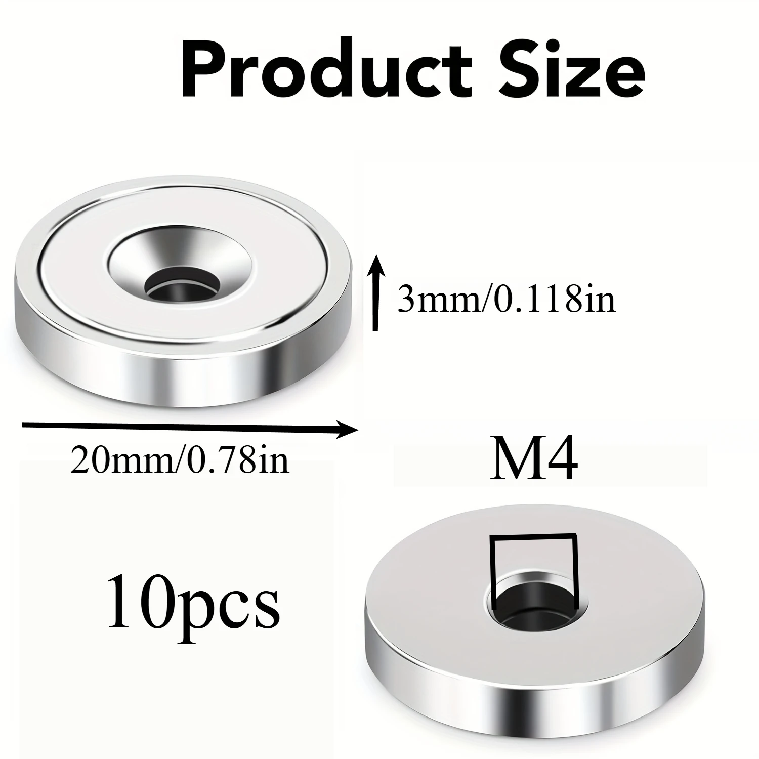 

Магниты U-POLEMAG разных размеров
