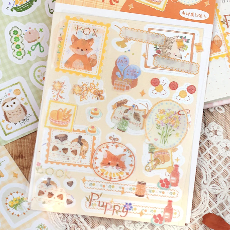 

Journaling 3pcs Kawaii small animals sticker Stickers for kids Journal scrapbooking Stickers junk Car stickers Cute stickers