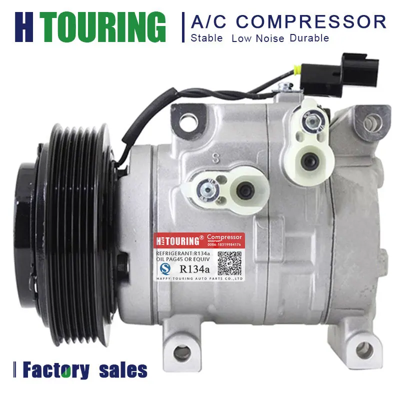 AC Air Conditioning Conditioner Cooling Compressor Pump DF11 for Hyundai Accent Solaris 1.4 / Kia Rio 977011S400 97701-1S400