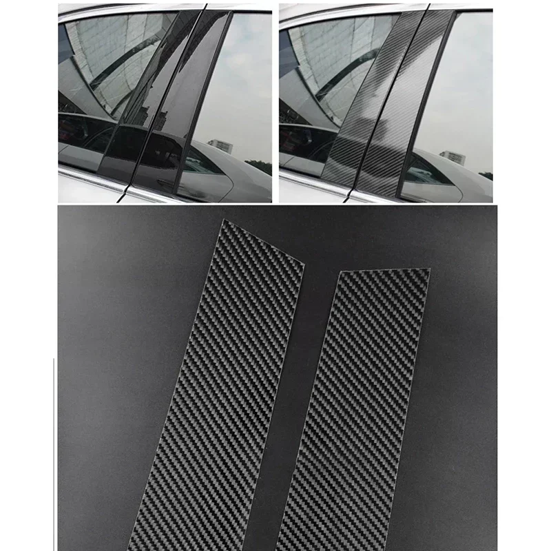 6 шт. наклейка на дверь из углеродного волокна для Kia Cadenza VG K7 2010-2012 2013 2014 2015 2016