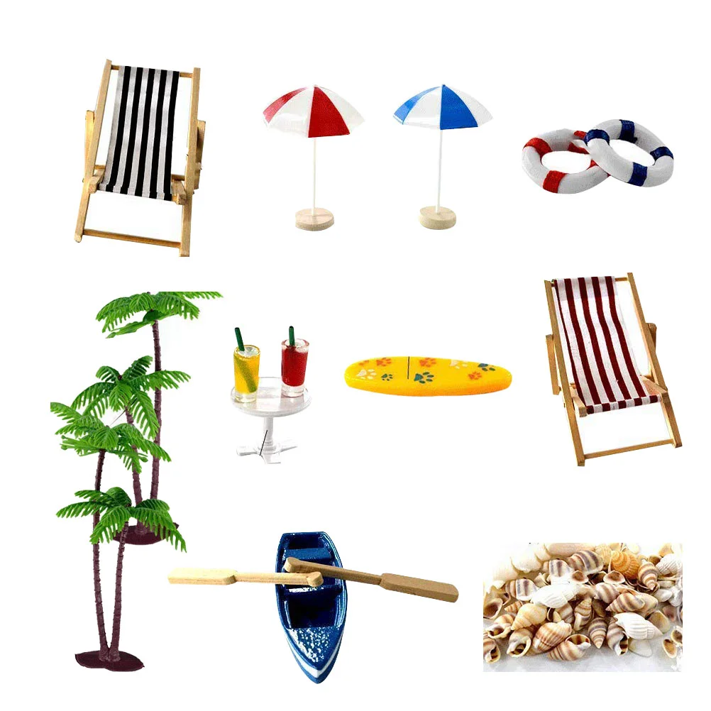 

Cake Decorations Resin Beach Ornament Animal Miniature Landscape Accessory Wooden Craft Micro