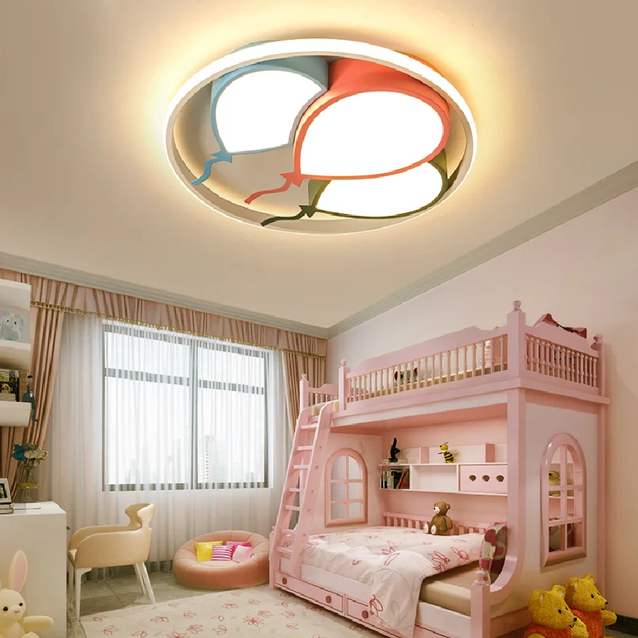 

Nordic balloon kids home decoration salon bedroom decor led lamp lights for room dimmable ceiling light lamparas indoor lighting