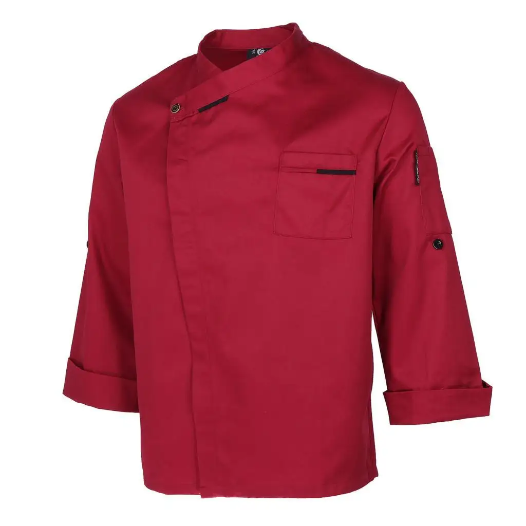 

Unisex Chef Jackets Coat ong Sleeves Shirt Kitchen Uniforms