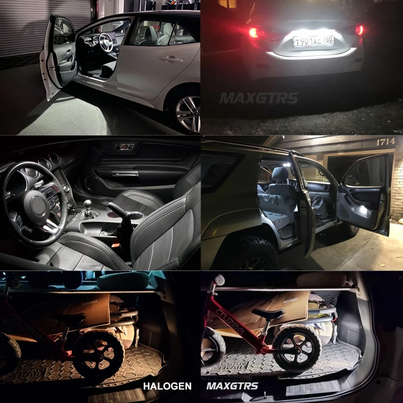 2x гирлянда C5W C10W XBD чип-лампа Canbus 31 мм/36 мм/39 мм/41 мм автомобильная светодиодная