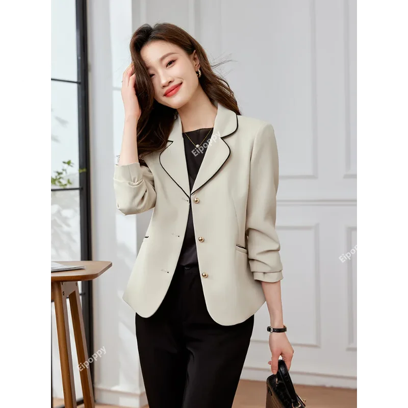 Повседневный Женский блейзер новинка 2024 модная Высококачественная однобортная